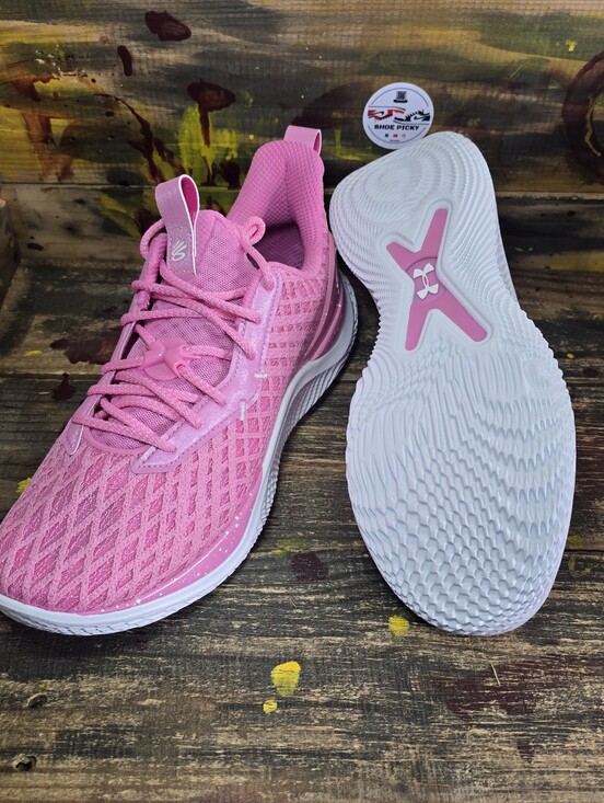 Under Armour Curry Flow 10 Team Pink  3026624-601 Men’s Size 12 Basketball Shoes main image 5